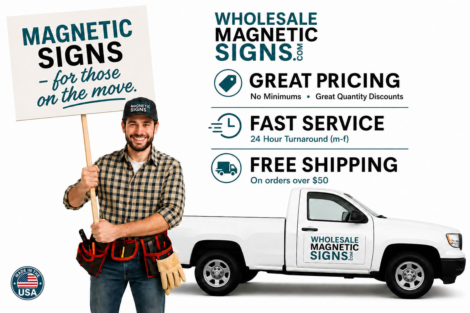 Custom Magnetic Signs for Cars, Trucks, and Business Vehicles