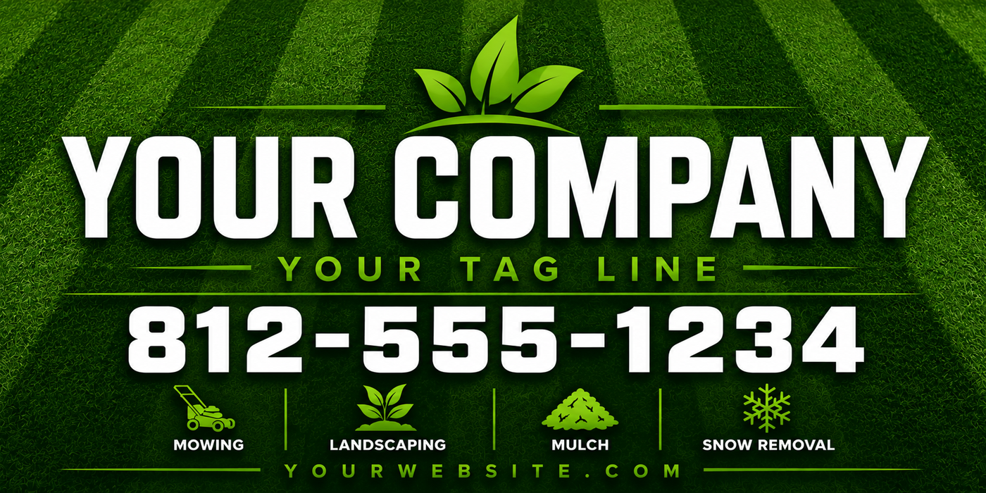 Grass Roots Lawn Care Vehicle Sign – Custom Magnet or Decal
