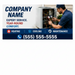 Large HVAC service technician vehicle sign for vans trucks and trailers
