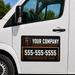 Industrial Copper Plumbing Vehicle Magnet or Sticker on white service van