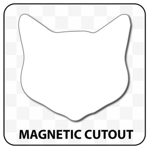 Blank Cat Shaped Magnetic Cutout