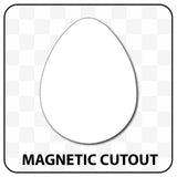 Egg Shaped Blank Magnet