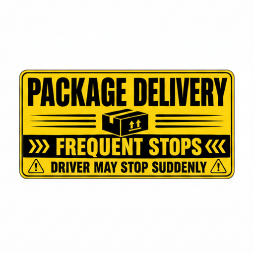 package delivery magnetic sign for cars trucks and vans