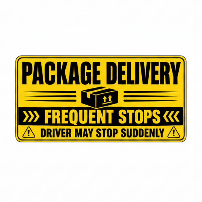 package delivery magnetic sign for cars trucks and vans