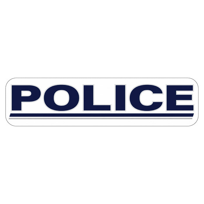 24"x6" Classic Police Car Door Magnet or Sticker, Reflective & Non Reflective