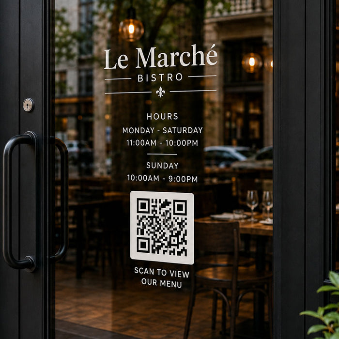 QR Code Magnetic Signs and QR Code Vinyl Decal Stickers
