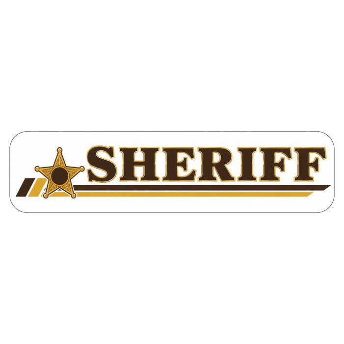 Sheriff logo with star symbol on a white background