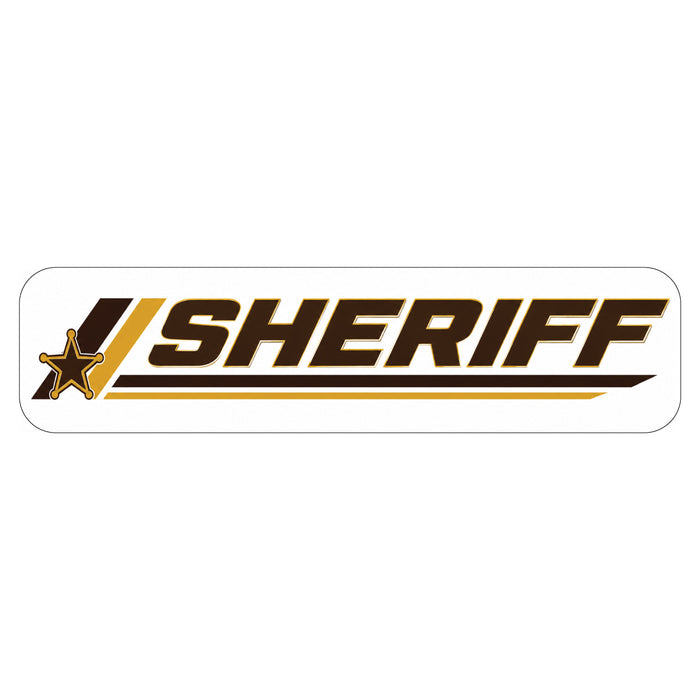 24"x6" Modern Sheriff Car Door Magnet or Sticker, Reflective & Non Reflective
