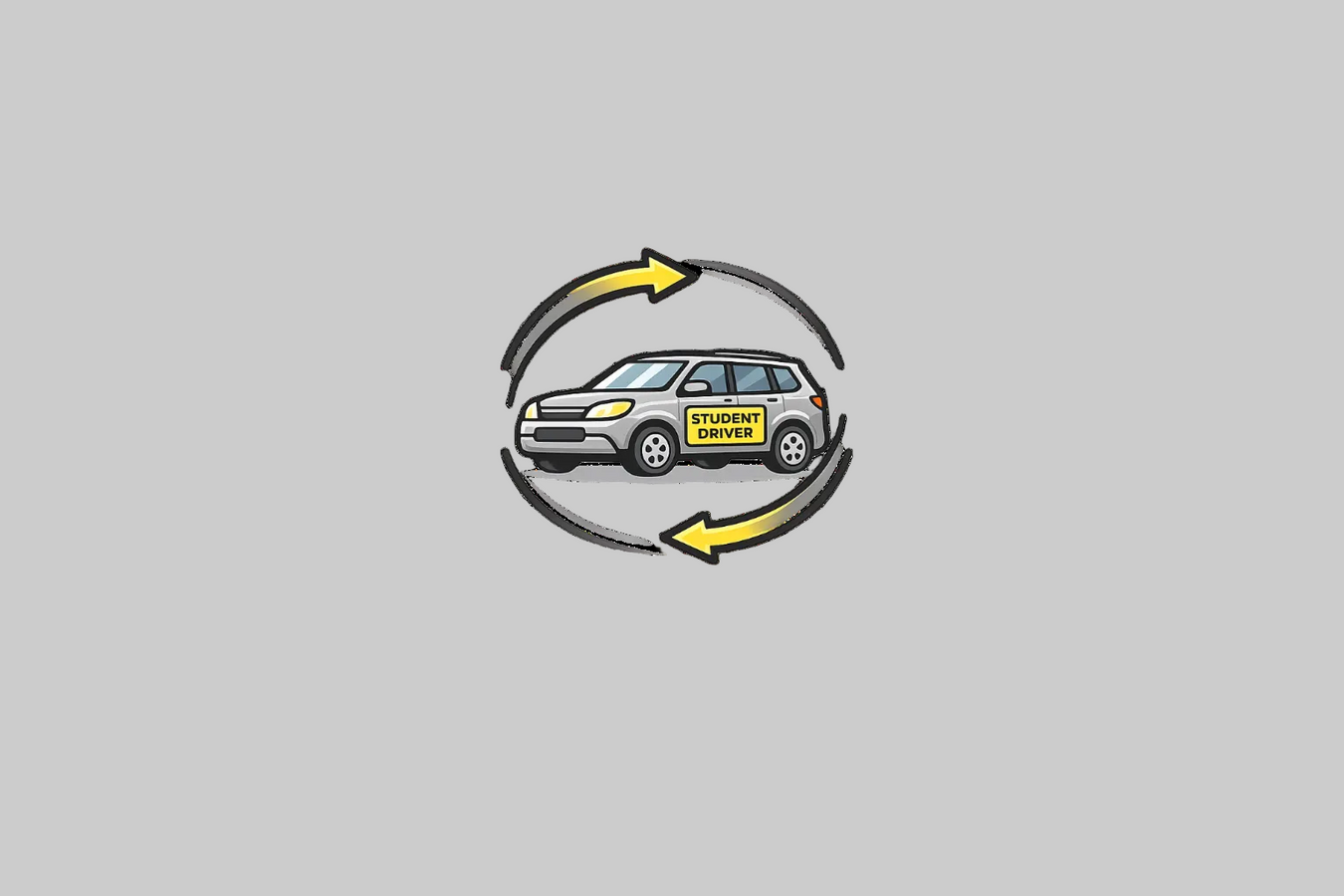 Icon representing student driver magnets designed for shared family cars, SUVs, and trucks.