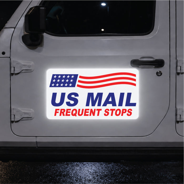 24" x 12" US Mail Frequent Stops Sign – Magnetic or Adhesive Decal