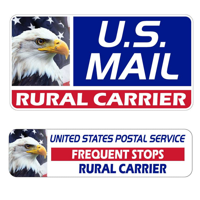 Rural Carrier Magnet Combo – (2) 24x12 & (1) 24x6 Magnets US Mail Rural Carrier Signs