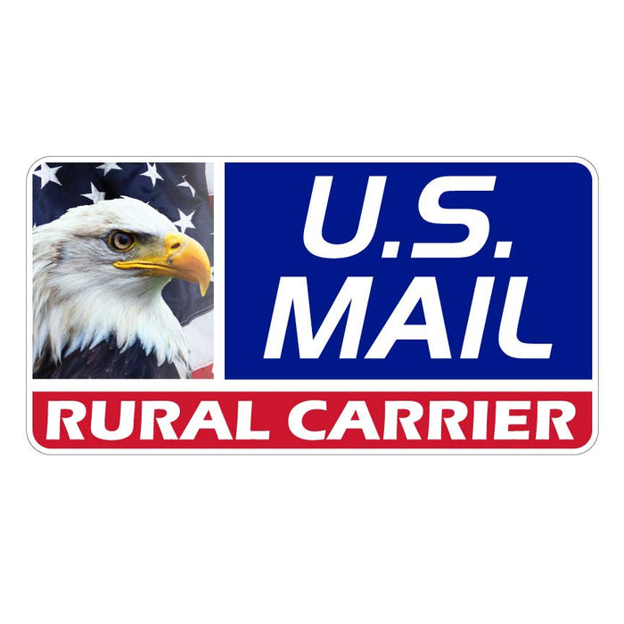 US Mail Rural Carrier Magnetic Sign 24x12"