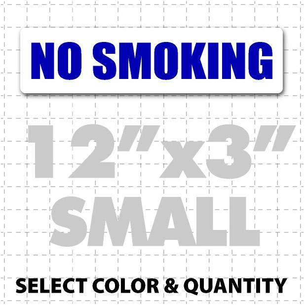 No Smoking Magnetic Sign 12" X 3" - Wholesale Magnetic Signs
