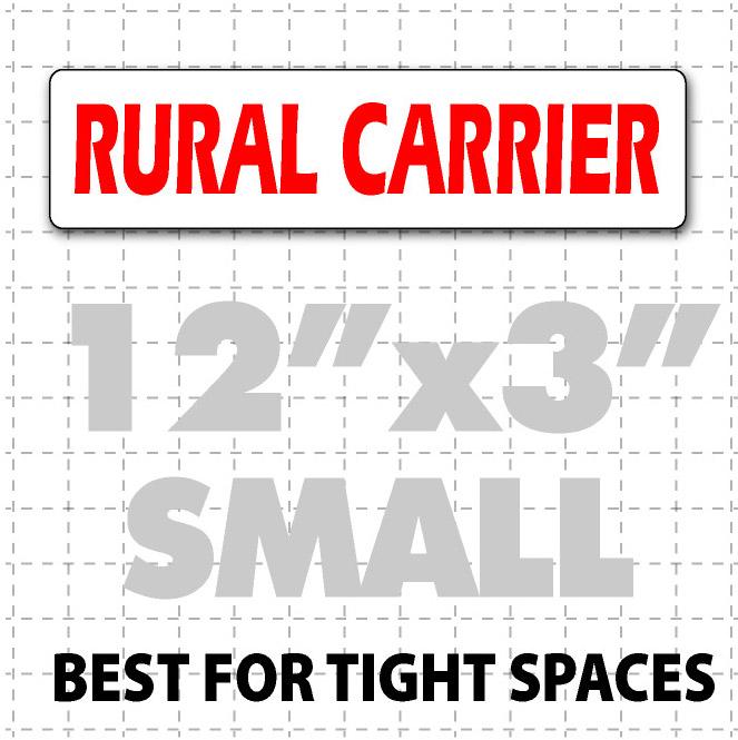 Rural Carrier Magnetic Sign 12"X3" - Wholesale Magnetic Signs