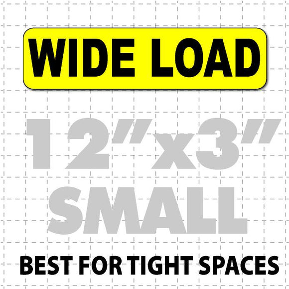 Wide Load Magnetic Sign 12x3