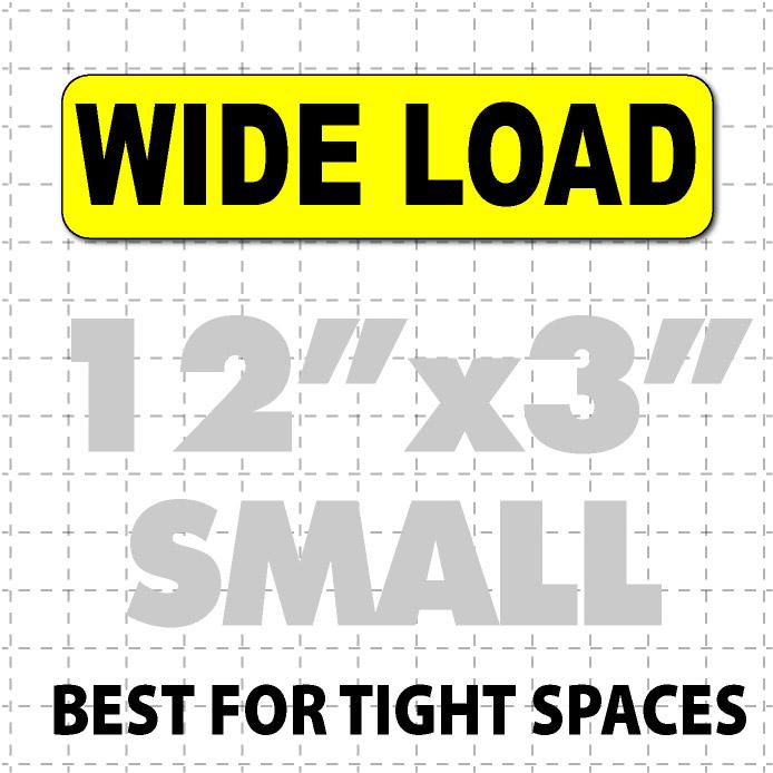 Wide Load Magnetic Sign 12x3" - Wholesale Magnetic Signs