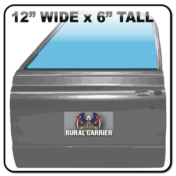 Small Car Door Magnet for Rural Mail Carrier Vehicle | 12