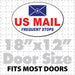 Oval 18x12" US Mail Rural Carrier Magnetic sign for postal workers - Wholesale Magnetic Signs