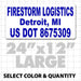 Magnetic truck signs that meet usdot compliance regulations for semi trucks and drivers or small businesses with custom text