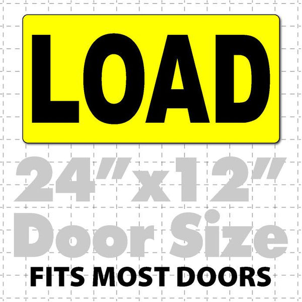 Load Magnetic Sign for Oversize Load Trucks 24x12