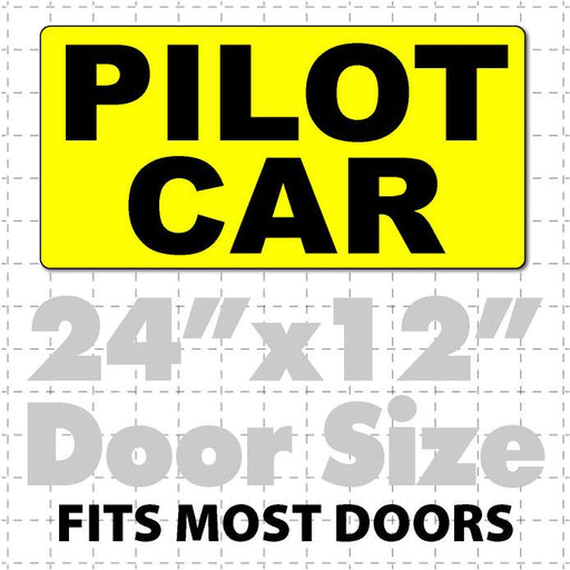 Pilot Car Magnetic Sign for Heavy Load Escort 24x12 - Wholesale Magnetic Signs