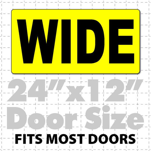 Wide Magnetic Sign for Oversize Load Vehicles 24x12 - Wholesale Magnetic Signs
