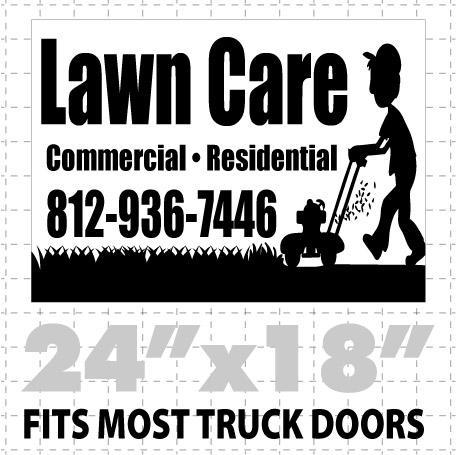 Lawn Care Magnetic sign  (layout 4) - Wholesale Magnetic Signs