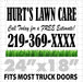 Lawn Maintenance Magnet for Cars, Trucks, & Vans (layout 3) - Wholesale Magnetic Signs