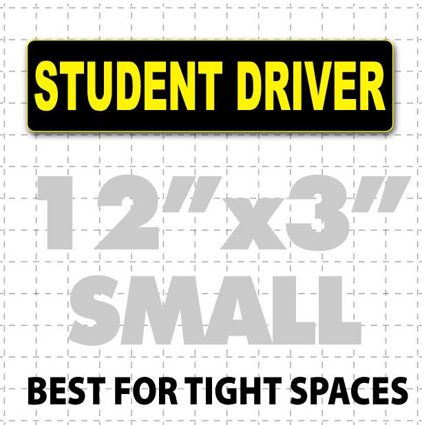 Student Driver Magnetic Sign 12" X 3" - Wholesale Magnetic Signs