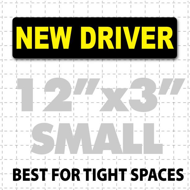 New Driver Magnetic Car Sign 12" X 3" - Wholesale Magnetic Signs