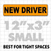 New Driver Magnetic Car Sign 12" X 3" - Wholesale Magnetic Signs