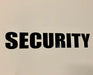 Security Sticker installed on a security vehicle 