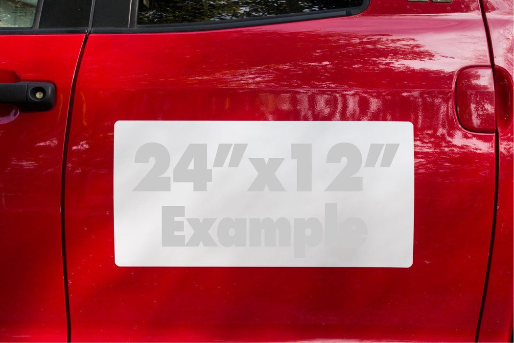 2 Pieces Blank Magnets with 30 Mils Magnetic Signs Car Door