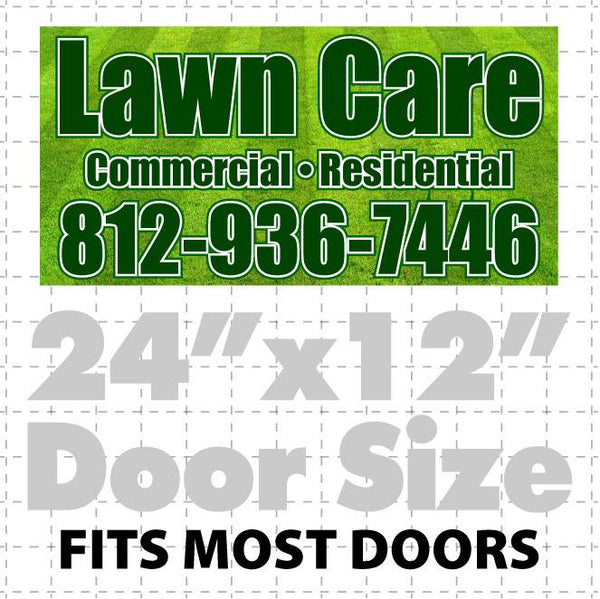 Magnetic Lawn Care Sign (layout 1)