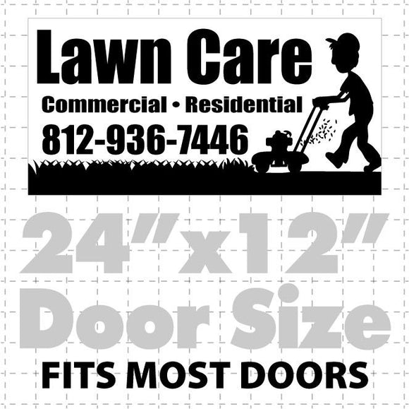 Lawn Care Magnetic sign  (layout 4) - Wholesale Magnetic Signs