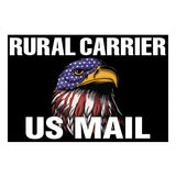 18"x12" Eagle Vehicle Magnet for Rural Mail Carrier Jeep | Postal Magnetic Sign