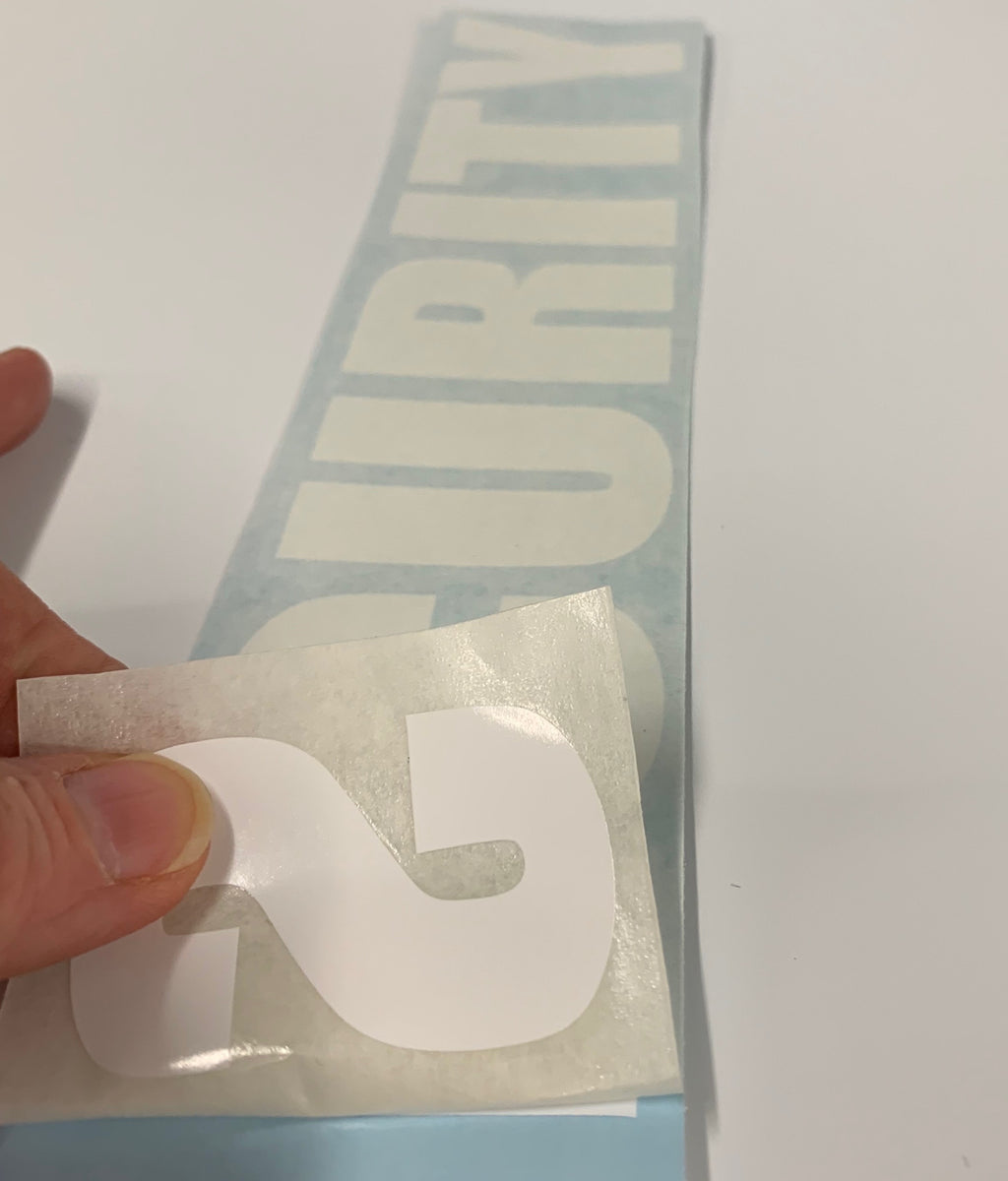 Security Bumper Sticker | Security Decal for Officers & Guards