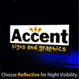 reflective van sign magnet