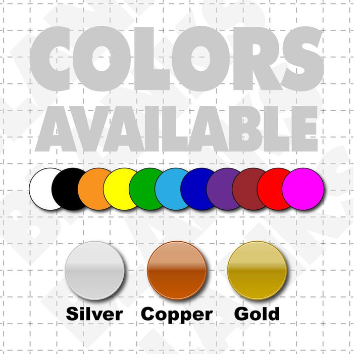 Color chart for We Buy Houses Signs for cars. Many magnetic signs for companies that purchase homes, realtors, or investors.