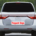 frequent stops magnet for bumper of car
